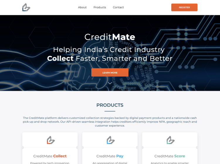 Project Screenshot - https://creditmate.in